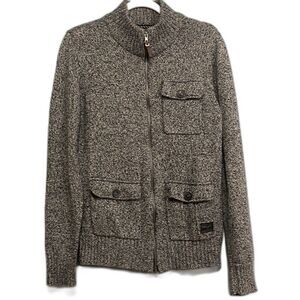 Projek Raw knit zip cardigan sweater